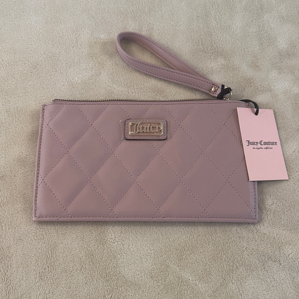 Juicy Couture Pink Quilted Wristlet